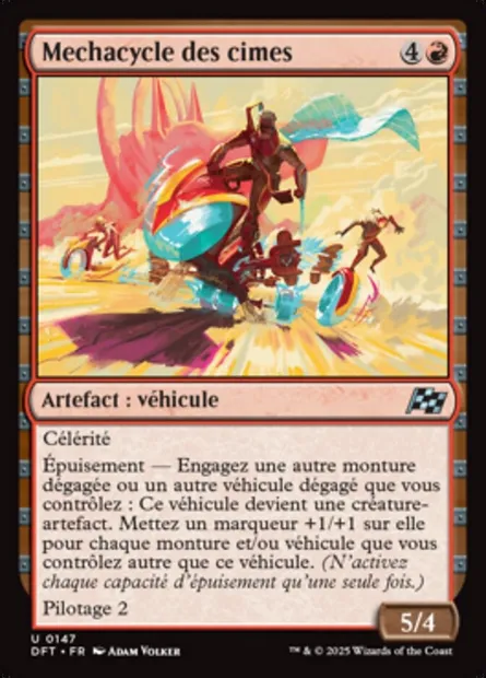 Mechacycle des cimes, carte Magic DFT 147 — extension Aetherdrift