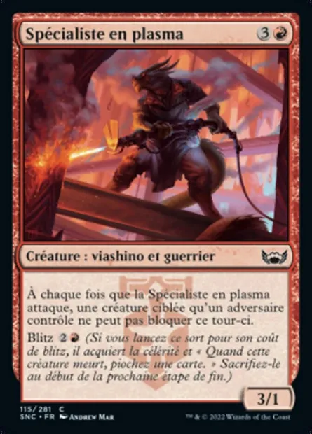Spécialiste en plasma, carte Magic SNC 115 — extension Les rues de la Nouvelle-Capenna