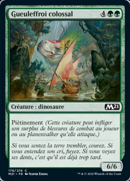 Gueuleffroi colossal, carte Magic M21 176 — extension Core Set 2021