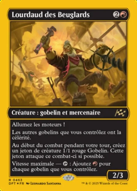 Lourdaud des Beuglards, carte Magic DFT 463 — extension Aetherdrift