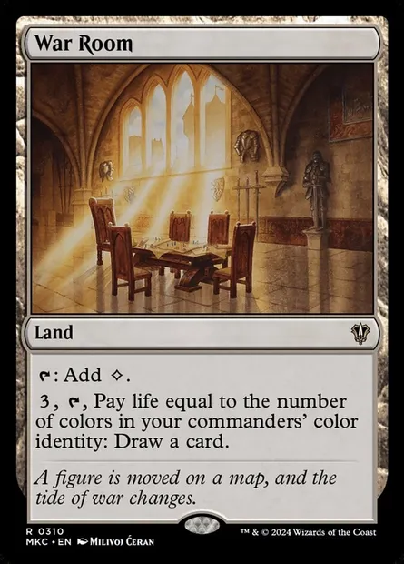 War Room, Magic card MKC 310 — Murders at Karlov Manor Commander set