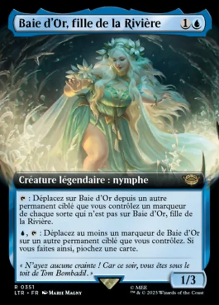 Baie d'Or, fille de la Rivière, carte Magic LTR 351 — extension Le Seigneur des Anneaux : chroniques de la Terre du Milieu