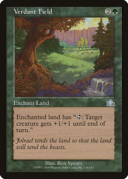 Verdant Field, Magic card PCY 130 — Prophecy set