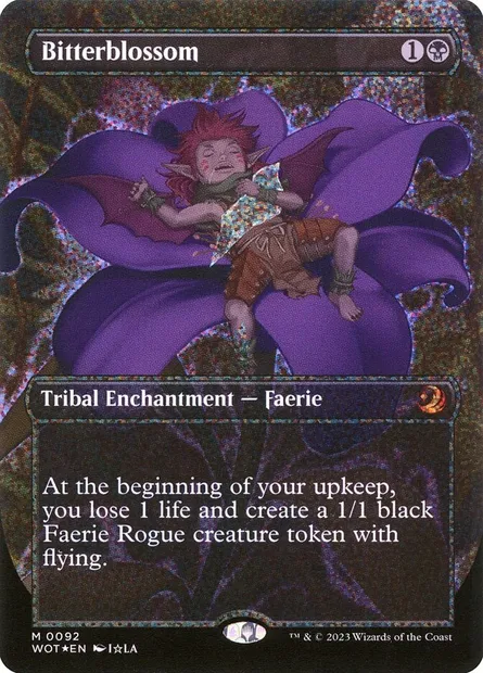 Bitterblossom, Magic card WOT 92 — Wilds of Eldraine: Enchanting Tales set