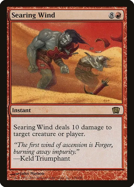Searing Wind, Magic card 8ED 218★ — Eighth Edition set