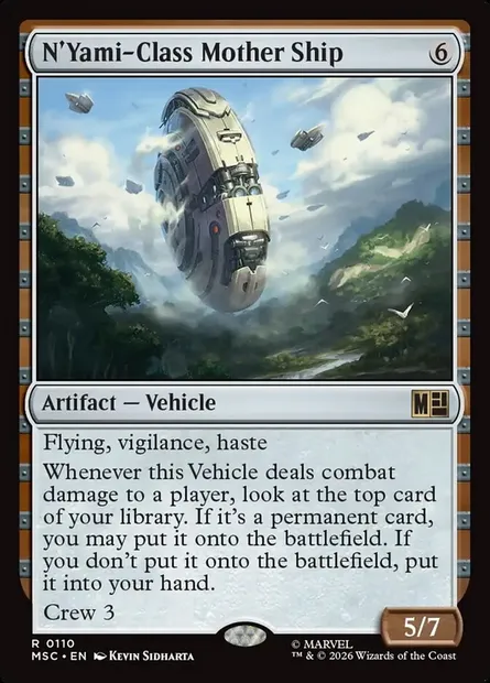 N'Yami-Class Mother Ship, Magic card MSC 110 — Marvel Super Heroes Commander set
