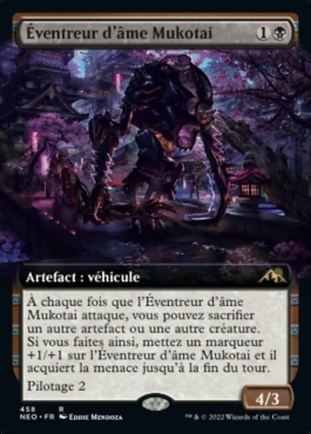 Éventreur d'âme Mukotai, carte Magic NEO 458 — extension Kamigawa: La Dynastie Néon
