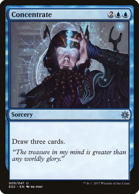 Concentration, carte Magic E02 9 — extension Explorers of Ixalan