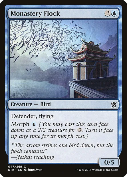 Monastery Flock, Magic card KTK 47 — Khans of Tarkir set