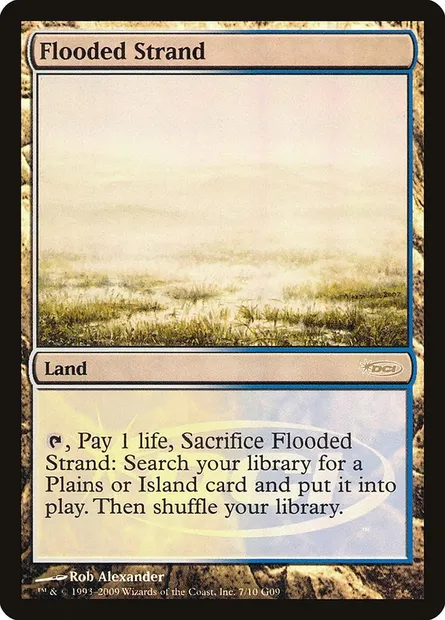Flooded Strand, Magic card G09 7 — Judge Gift Cards 2009 set