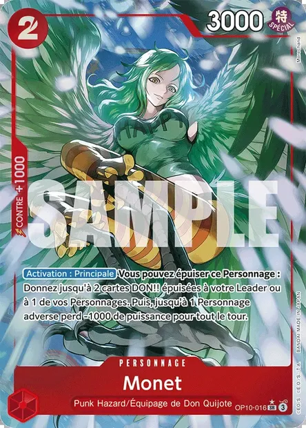 Monet, carte One Piece OP10-016 — extension SANG ROYAL
