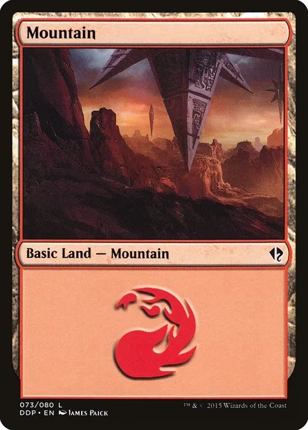 Montagne, carte Magic DDP 73 — extension Duel Decks: Zendikar vs. Eldrazi