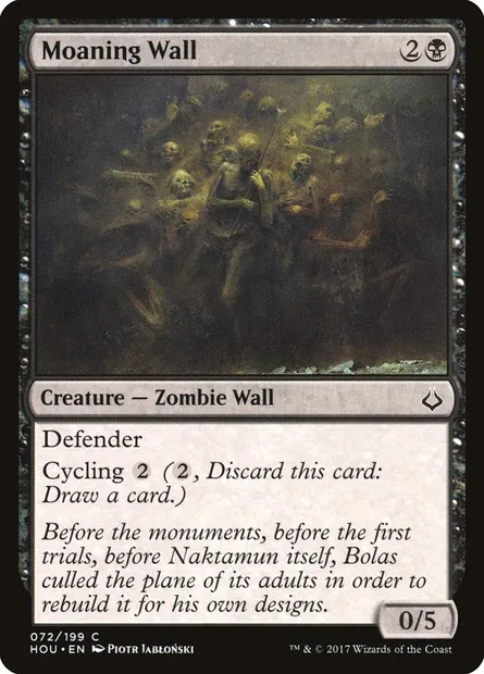 Moaning Wall, Magic card HOU 72 — Hour of Devastation set
