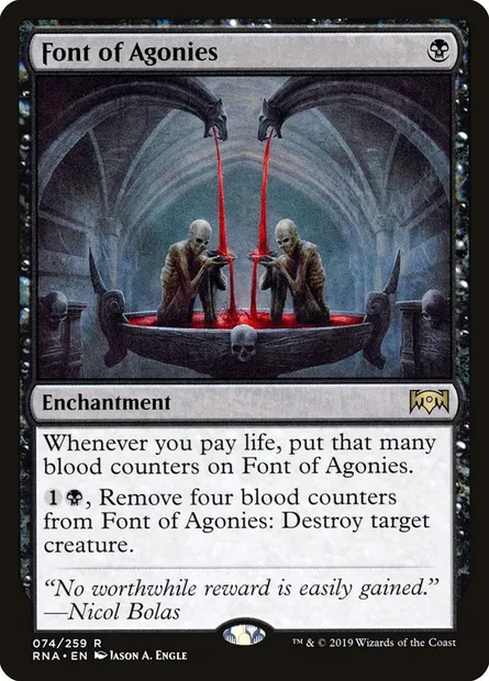 Font of Agonies, Magic card RNA 74 — Ravnica Allegiance set
