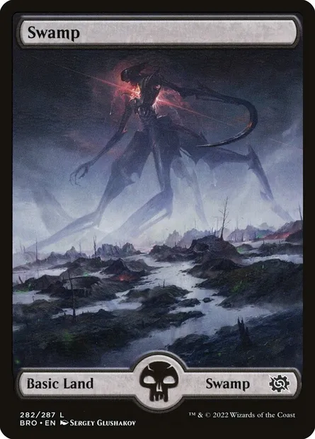 Swamp, Magic card BRO 282 — The Brothers' War set