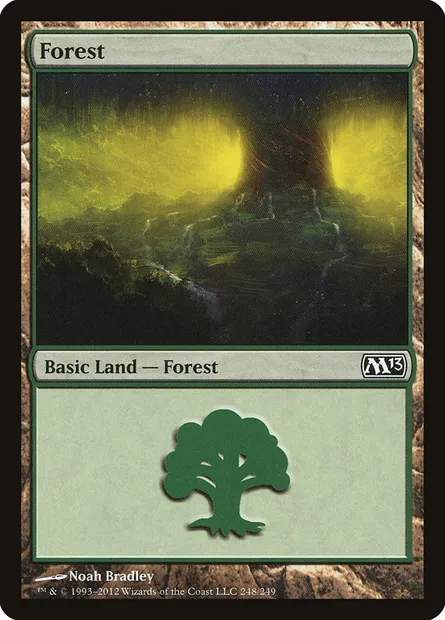 Forest, Magic card M13 248 — Magic 2013 set