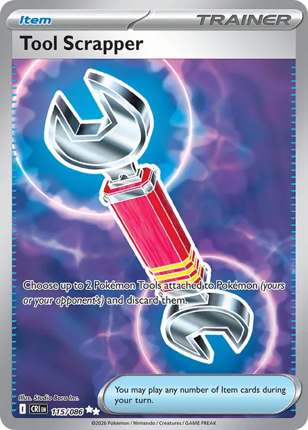 Tool Scrapper, Pokémon card CRI 115 — Chaos Rising set