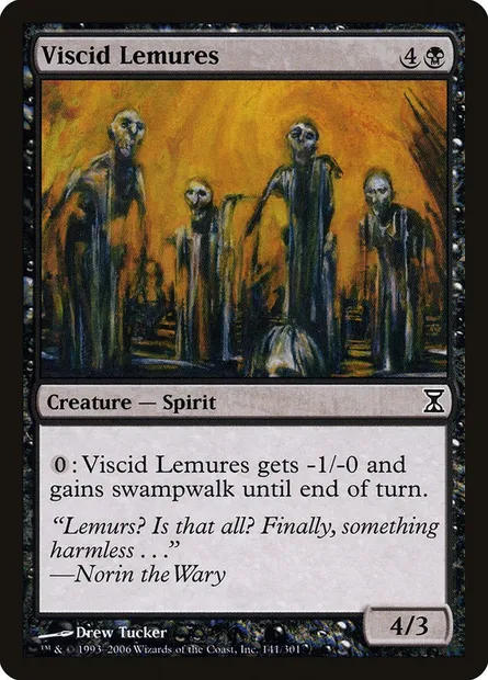 Lémurs visqueux, carte Magic TSP 141 — extension Spirale Temporelle