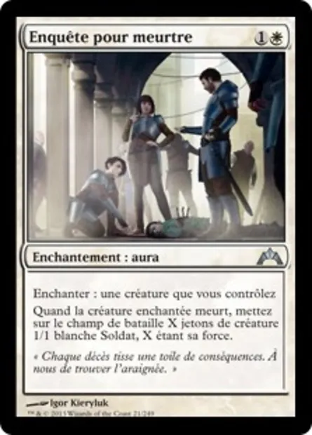 Enquête pour meurtre, carte Magic GTC 21 — extension Insurrection