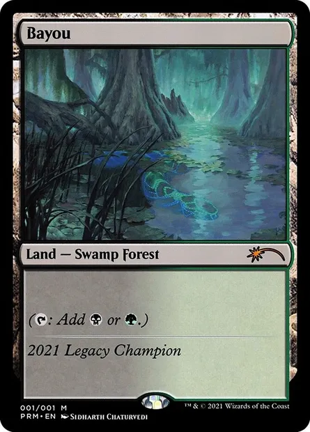 Bayou, carte Magic OLGC 2021B — extension Legacy Championship