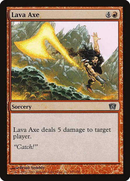 Lava Axe, Magic card 8ED 197★ — Eighth Edition set