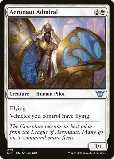 Aeronaut Admiral, Magic card NEC 79 — Neon Dynasty Commander set