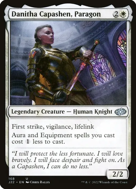 Danitha Capashen, Paragon, Magic card J22 168 — Jumpstart 2022 set