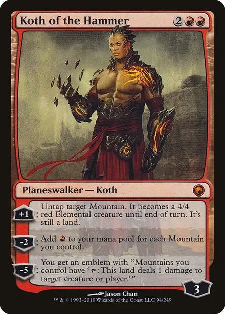 Koth of the Hammer, Magic card SOM 94 — Scars of Mirrodin set