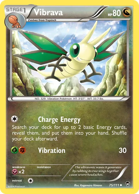 Vibrava, Pokémon card FFI 75 — Furious Fists set