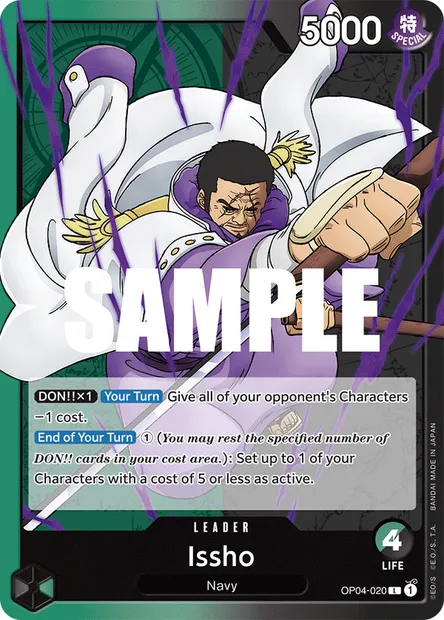Issho, carte One Piece OP04-020 — extension KINGDOMS OF INTRIGUE
