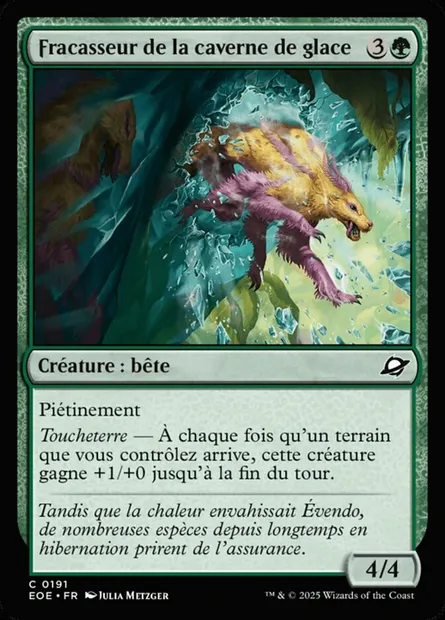 Fracasseur de la caverne de glace, carte Magic EOE 191 — extension Edge of Eternities