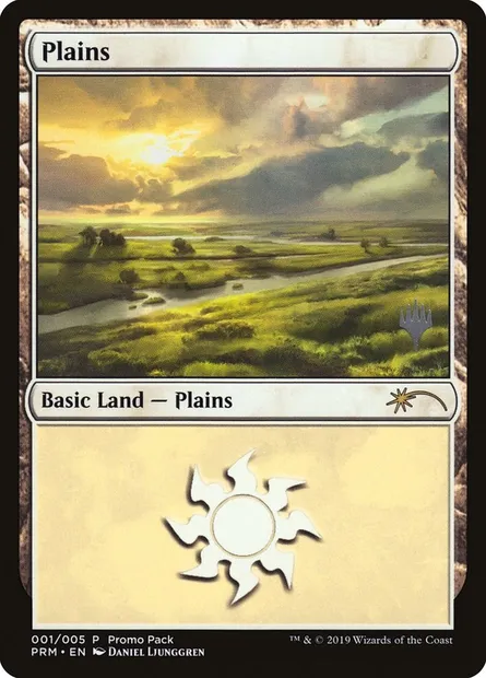 Plains, Magic card PPP1 1 — M20 Promo Packs set