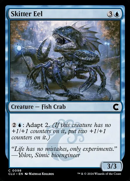 Skitter Eel, Magic card CLU 98 — Ravnica: Clue Edition set