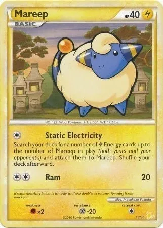 Mareep, Pokémon card TK4R 013 — HS Trainer Kit (Raichu) set