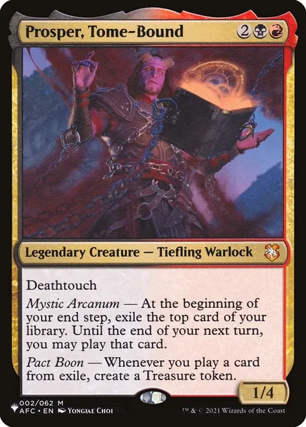 Prosper, Tome-Bound, Magic card PLST AFC-2 — The List set