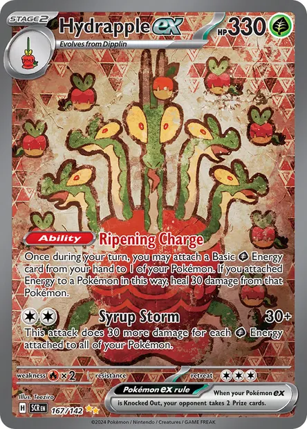 Hydrapple ex, Pokémon card SCR 167 — Stellar Crown set