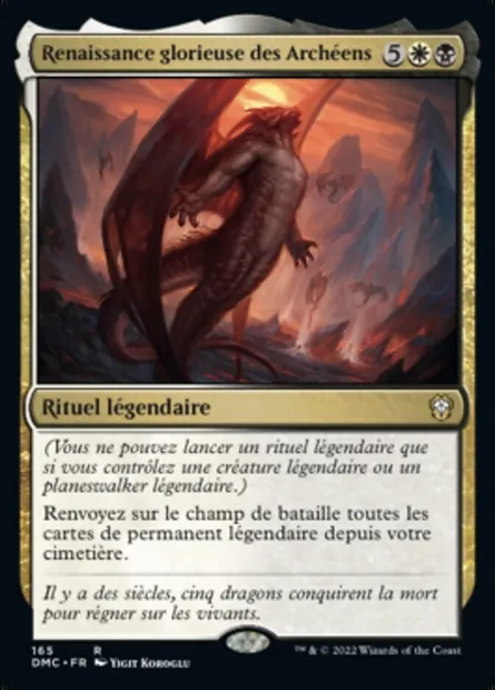 Renaissance glorieuse des Archéens, carte Magic DMC 165 — extension Dominaria United Commander