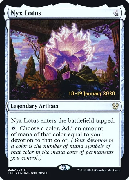 Nyx Lotus, Magic card PTHB 235s — Theros Beyond Death Promos set