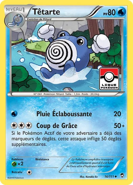 Têtarte, carte Pokémon FFI 16 — extension Poings Furieux