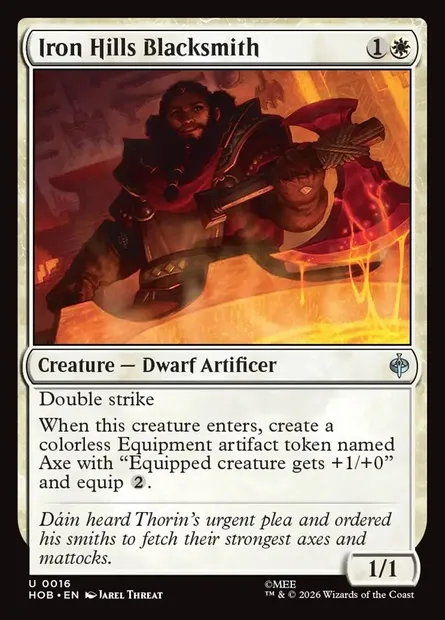 Iron Hills Blacksmith, Magic card HOB 16 — The Hobbit set