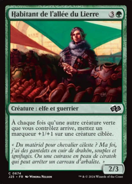 Habitant de l'allée du Lierre, carte Magic J25 674 — extension Foundations Jumpstart