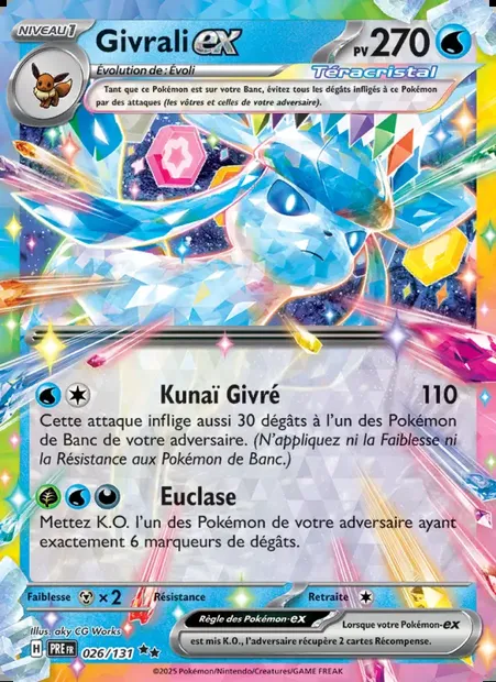 Givrali-ex, carte Pokémon PRE 026 — extension Évolutions Prismatiques
