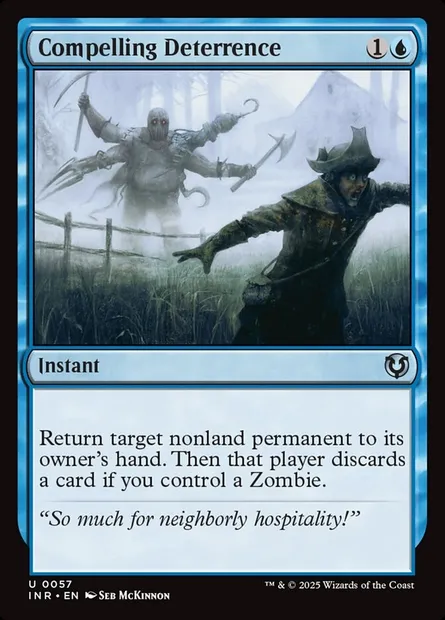 Compelling Deterrence, Magic card INR 57 — Innistrad Remastered set