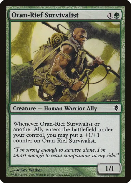 Oran-Rief Survivalist, Magic card ZEN 174 — Zendikar set