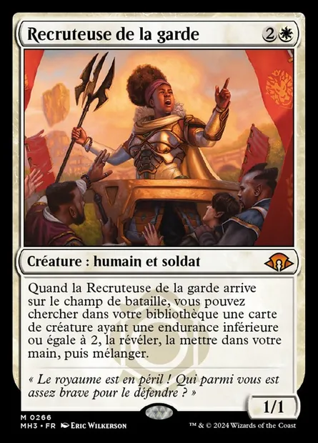 Recruteuse de la garde, carte Magic MH3 266 — extension Modern Horizons 3