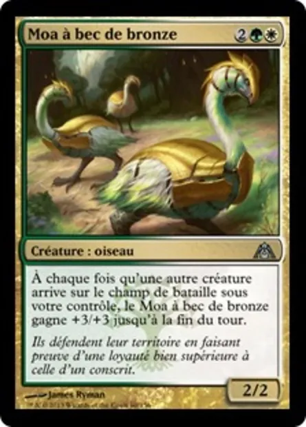 Moa à bec de bronze, carte Magic DGM 60 — extension Le labyrinthe du dragon