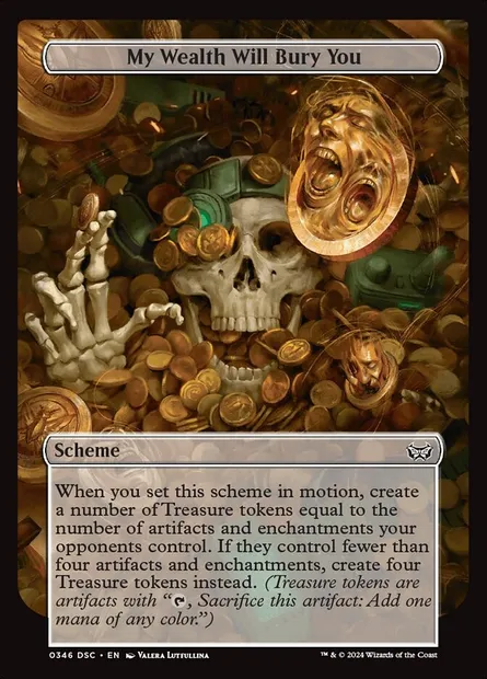 My Wealth Will Bury You, Magic card DSC 346 — Duskmourn: House of Horror Commander set