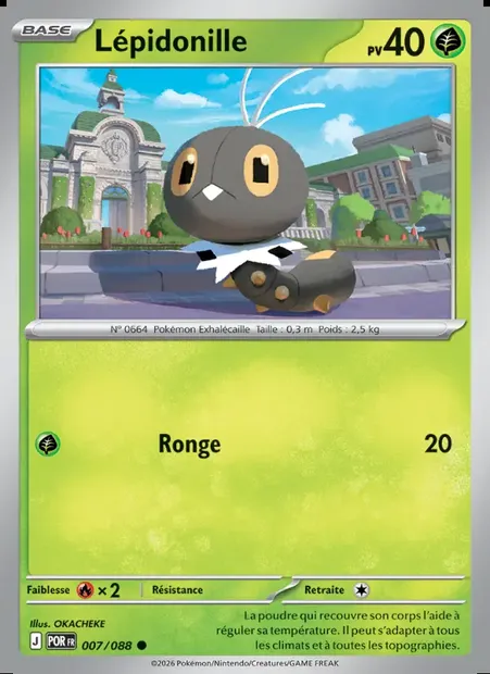 Lépidonille, carte Pokémon POR 007 — extension Équilibre Parfait