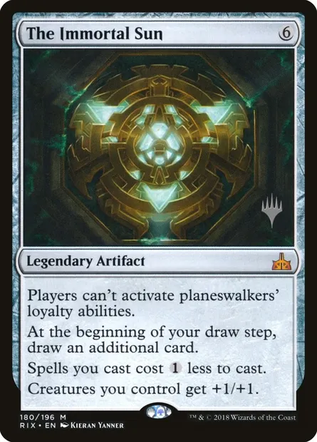 The Immortal Sun, Magic card PRIX 180p — Rivals of Ixalan Promos set