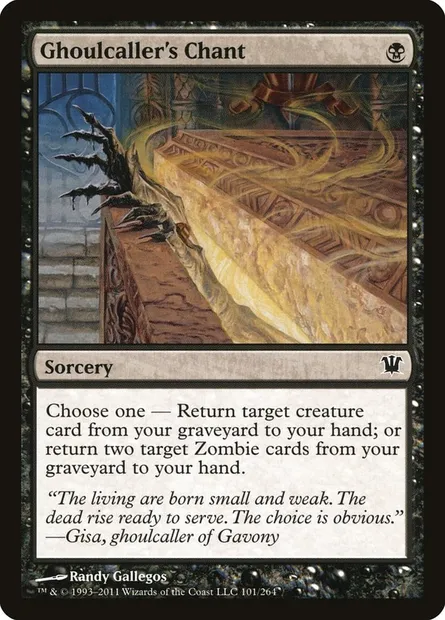 Ghoulcaller's Chant, Magic card ISD 101 — Innistrad set